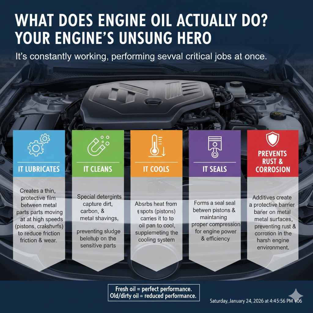 What Does Engine Oil Actually Do