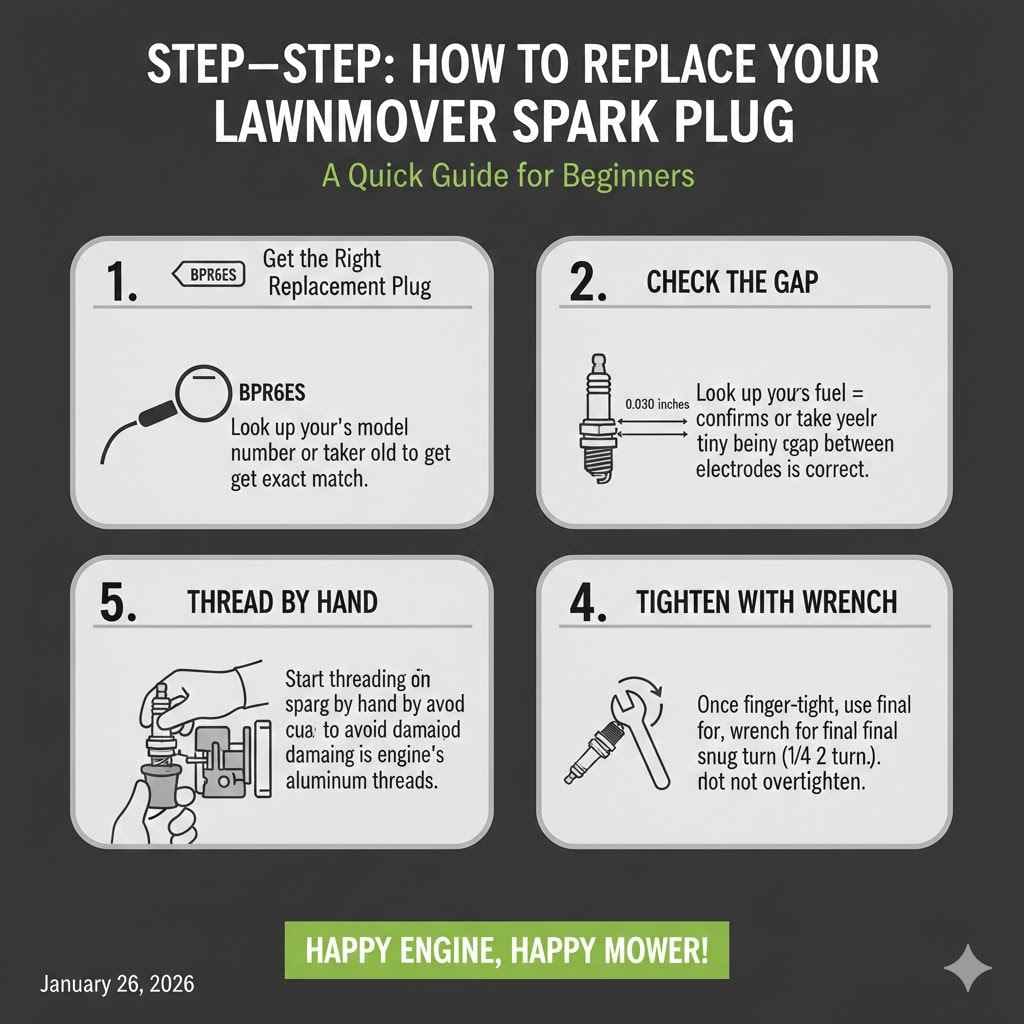 How to Replace Your Lawnmower Spark Plug
