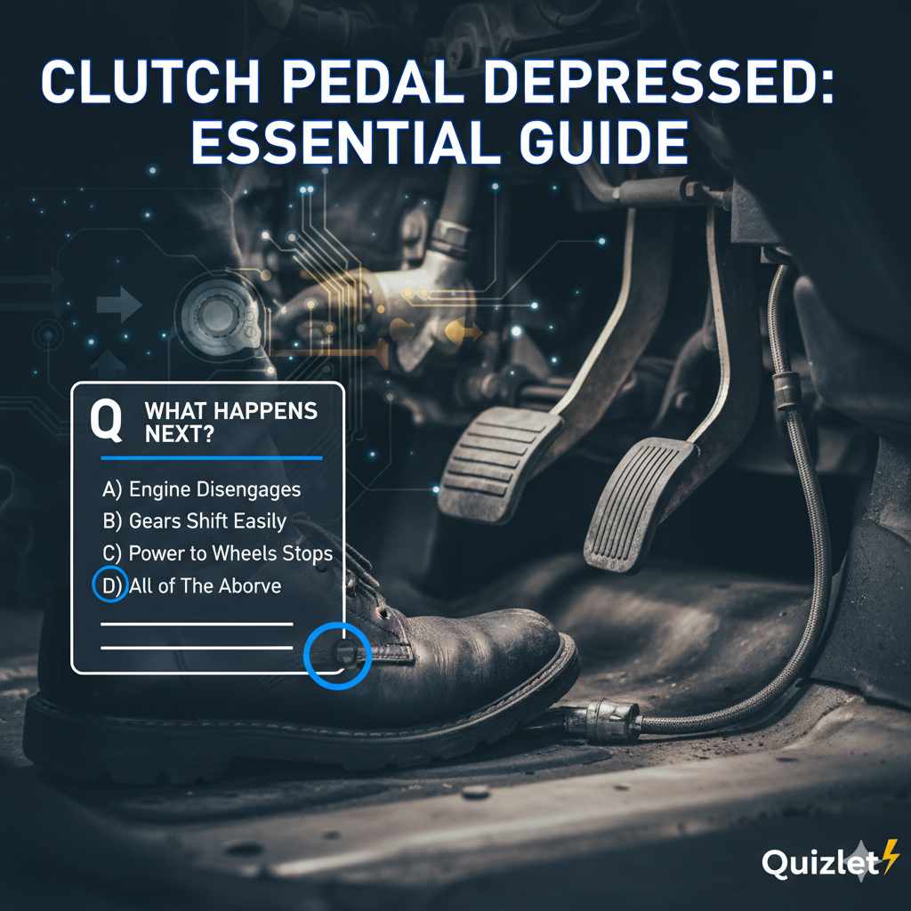 What Happens When A Clutch Pedal Is Depressed Quizlet
