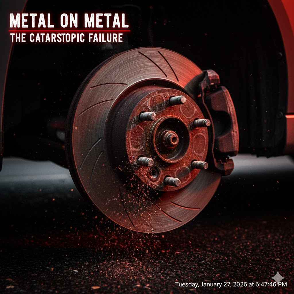 What Happens When Car Brakes Are Metal On Metal Exposed