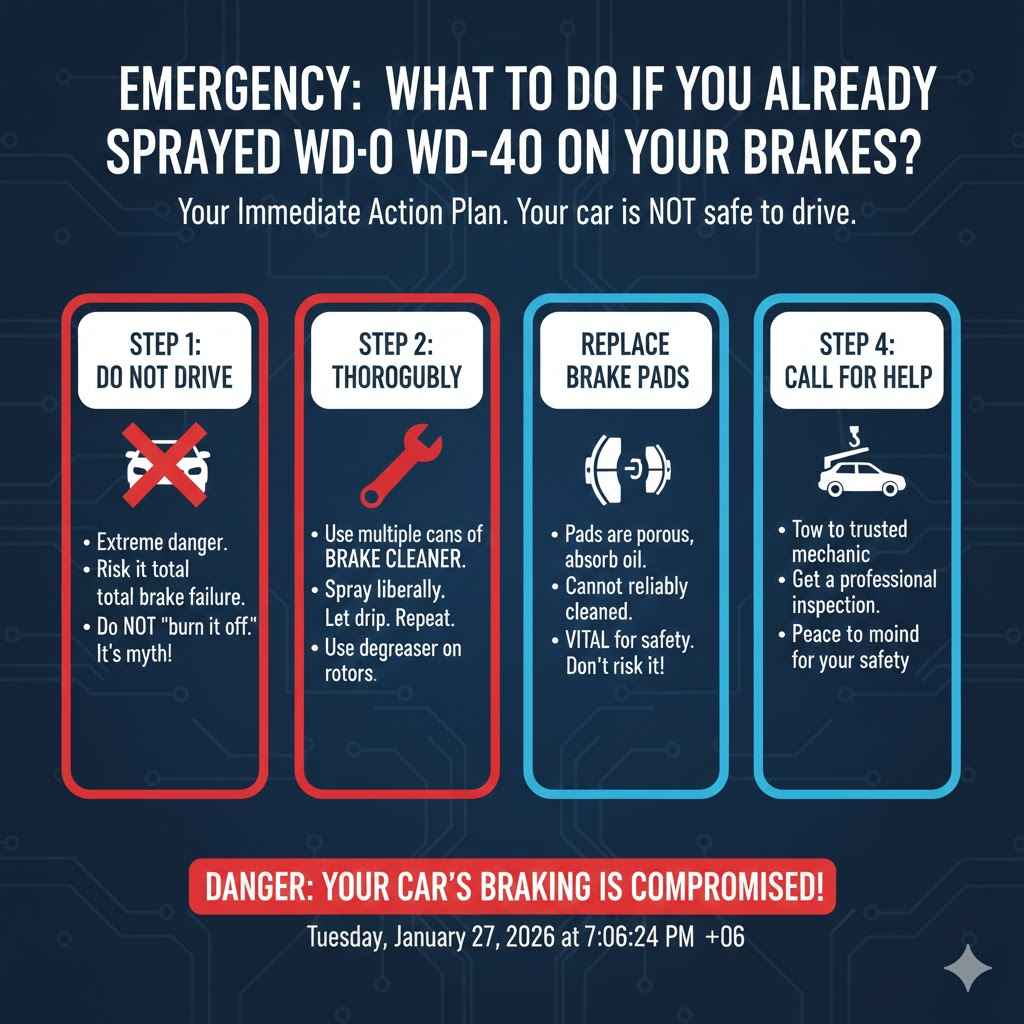 What If I Already Sprayed WD-40 on My Brakes