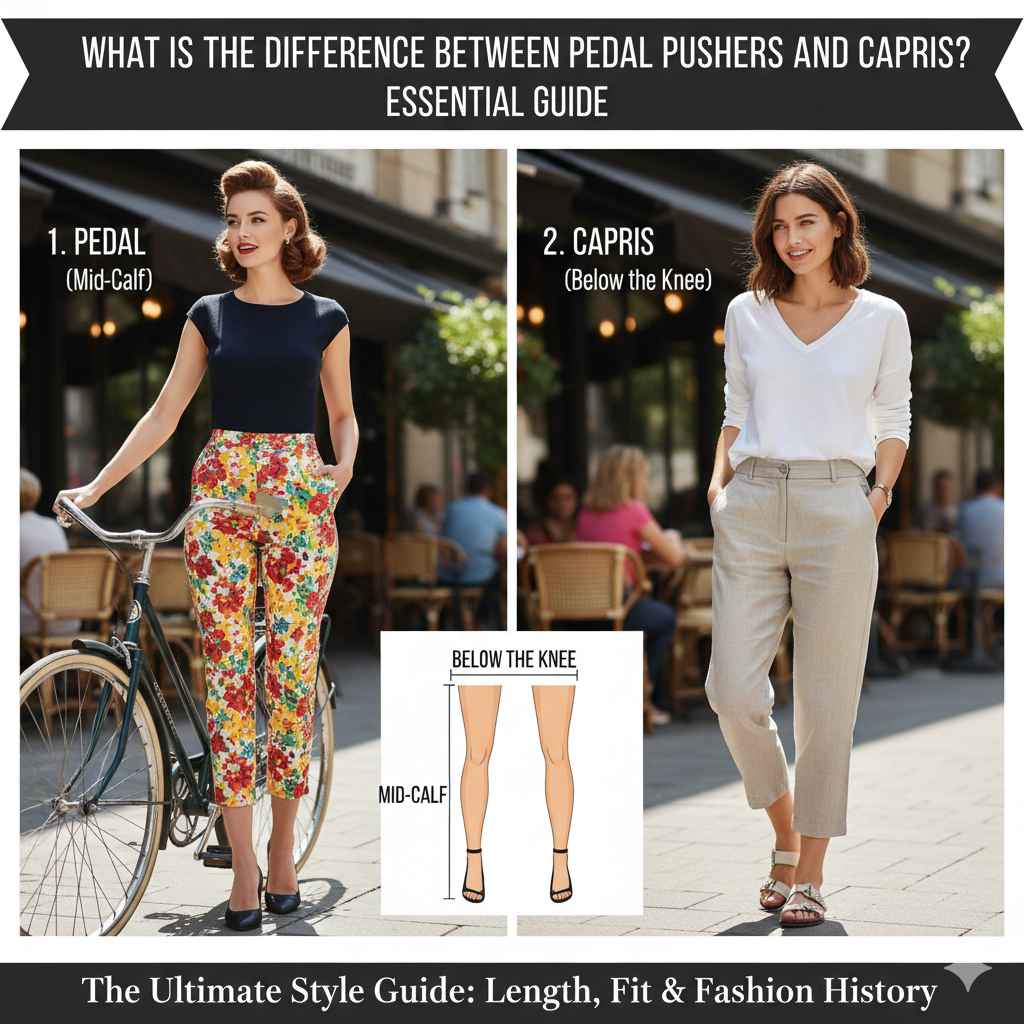 What Is The Difference Between Pedal Pushers And Capris