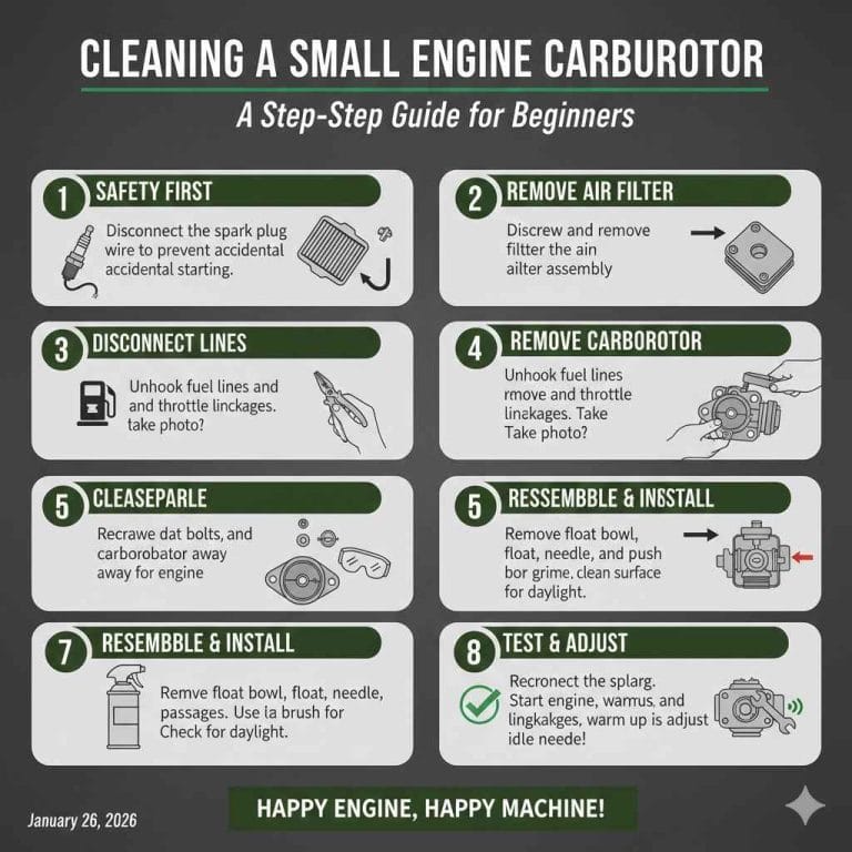 Basic Small Engine Carburetor Diagram (Parts Labeled & Explained)