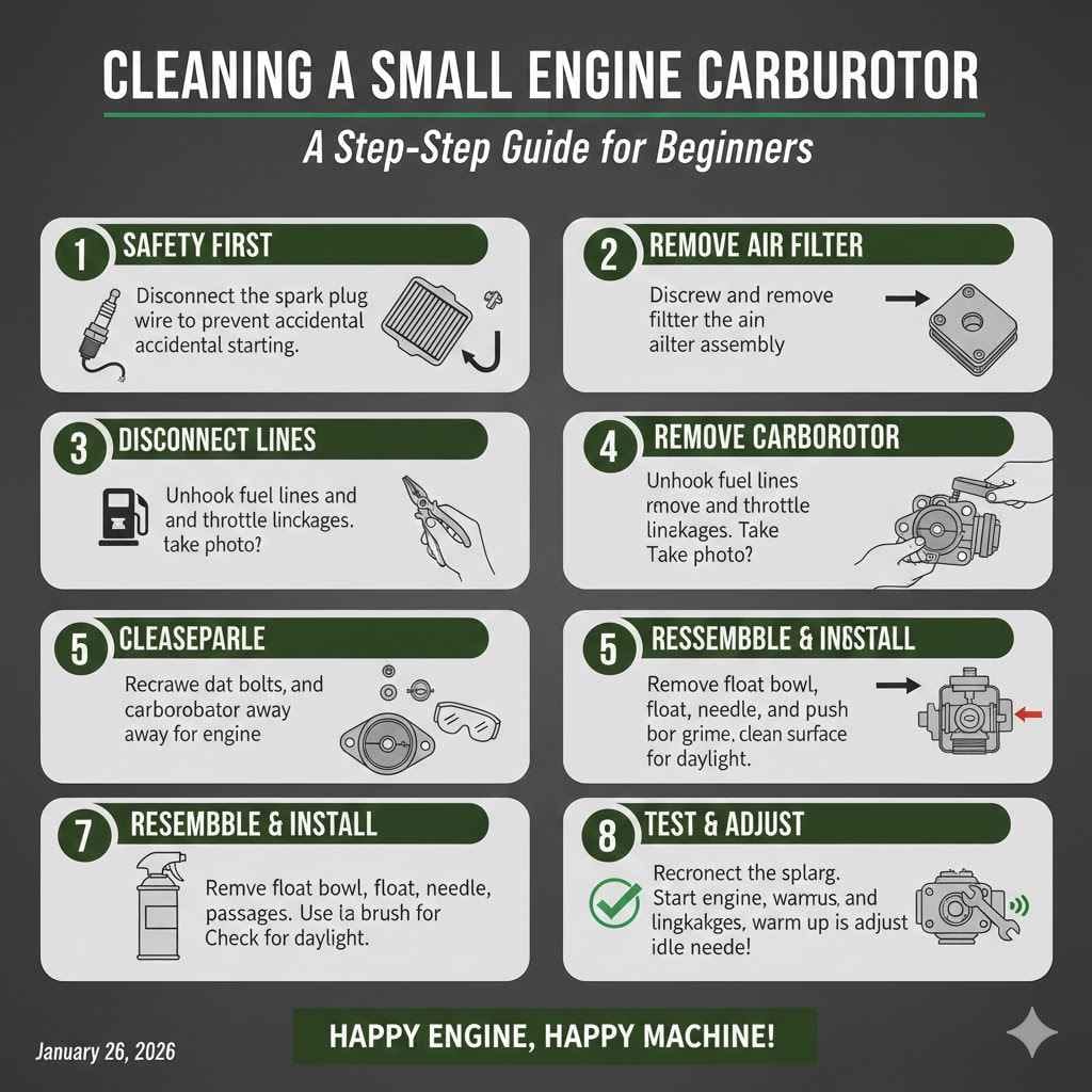 A Step-by-Step Guide to Cleaning a Small Engine Carburetor