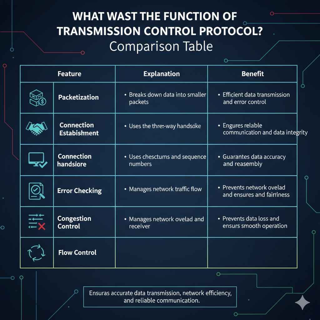 What Is the Function of Transmission Control Protocol