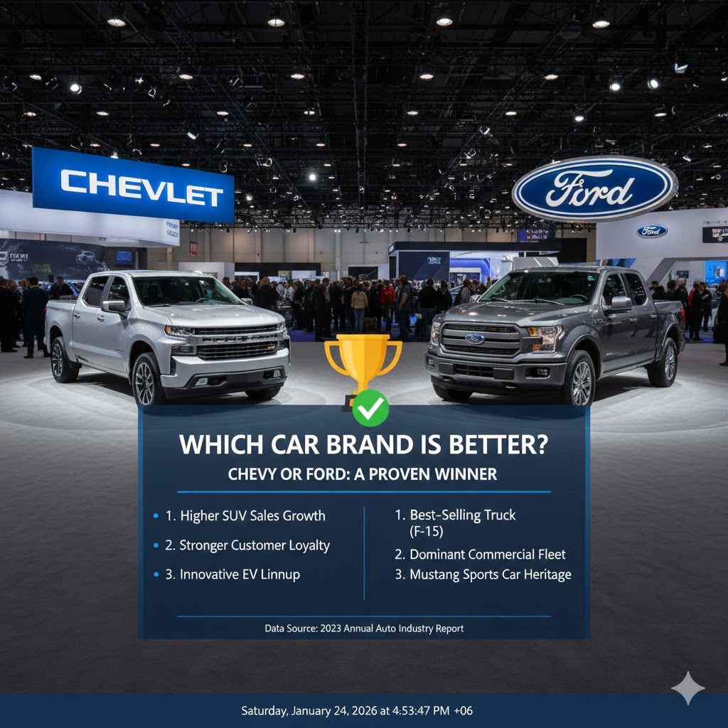 Which Car Brand Is Better Chevy Or Ford A Proven Winner