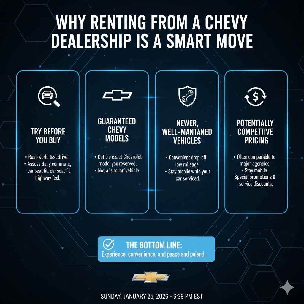 Why Renting From a Chevy Dealership is a Smart Move
