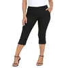 HDE Pull-On Dressy Pedal Pusher Capri Pants
