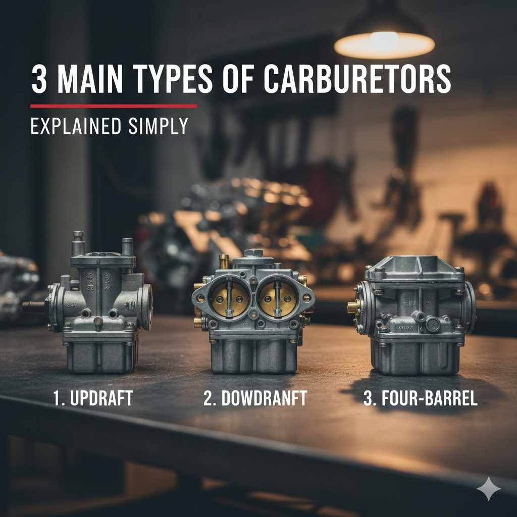 3 Main Types of Carburetors Explained Simply