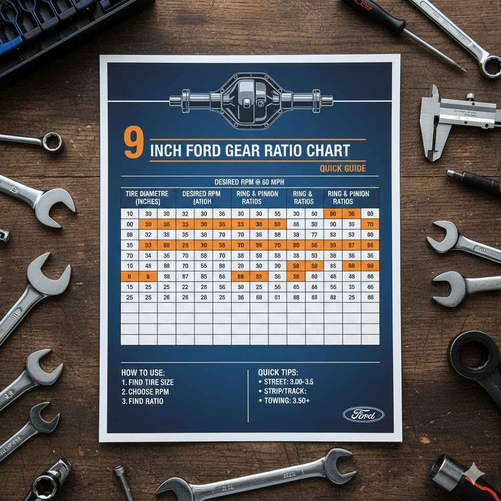 9 Inch Ford Gear Ratio Chart Quick Guide