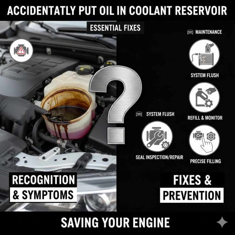 Accidentally Put Oil In Coolant Reservoir