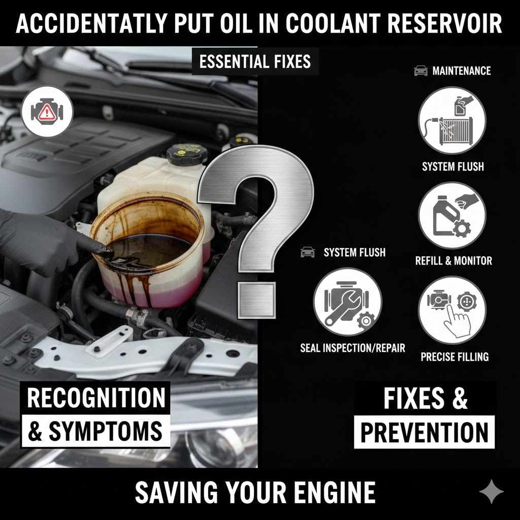 Accidentally Put Oil In Coolant Reservoir