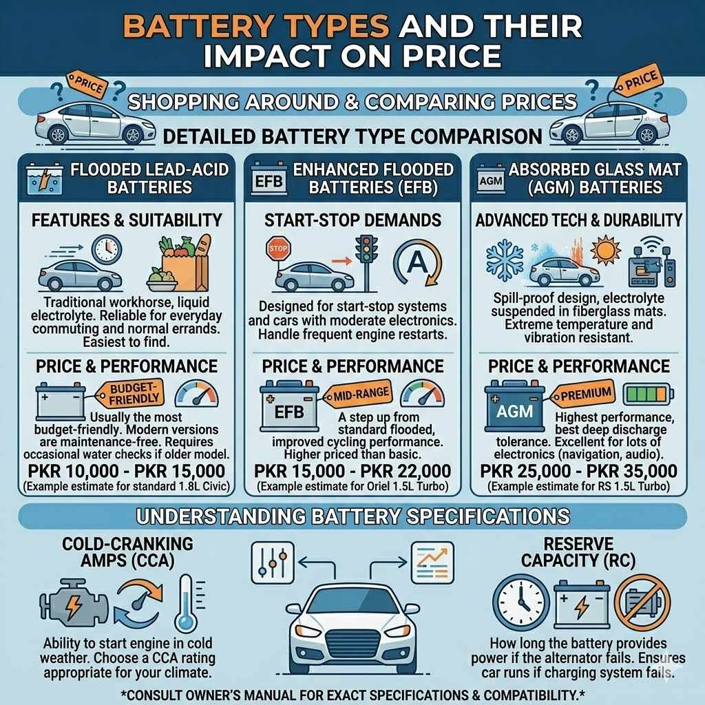 Battery Types and Their Impact on Price