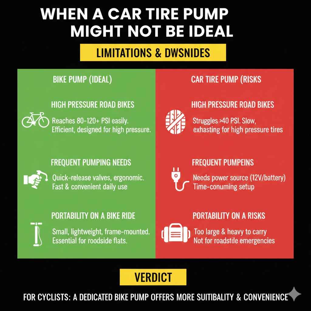 When A Car Tire Pump Might Not Be Ideal