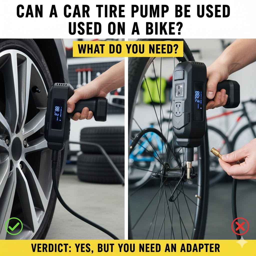 Can A Car Tire Pump Be Used On A Bike