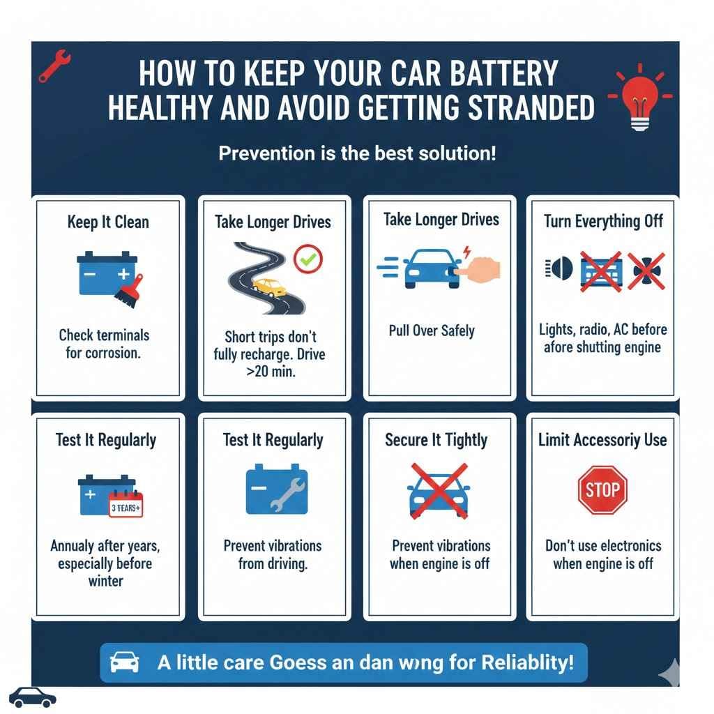 How to Keep Your Car Battery Healthy and Avoid Getting Stranded