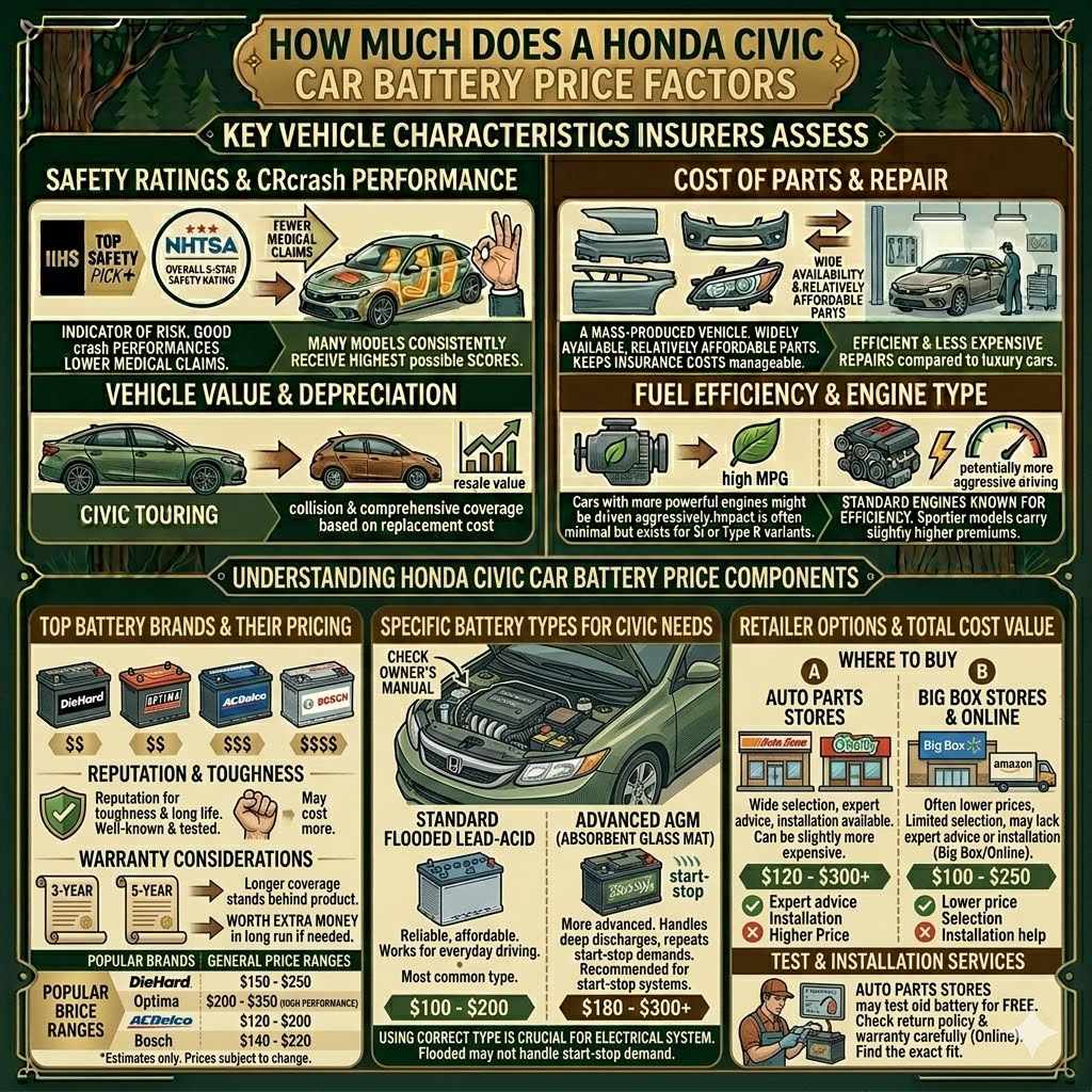 Honda Civic Car Battery Price Factors