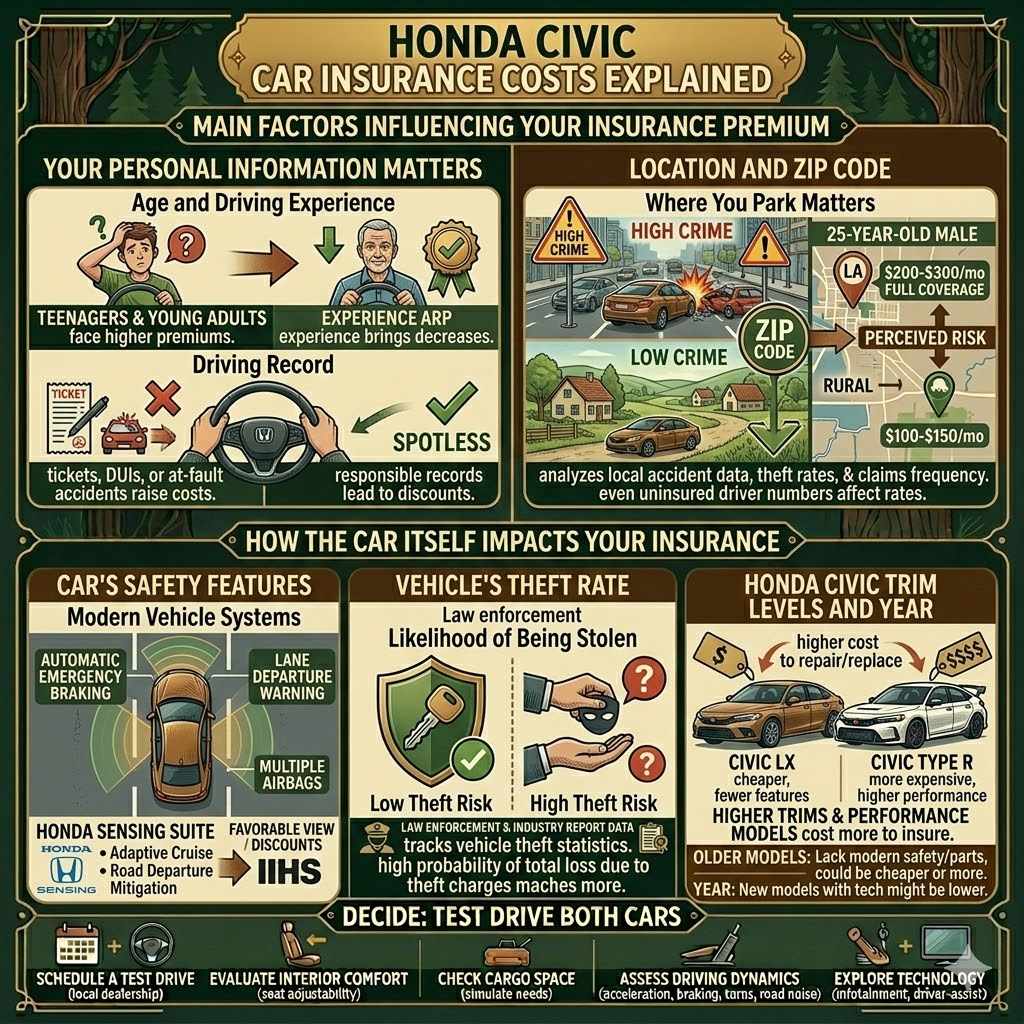 Honda Civic Car Insurance Costs Explained