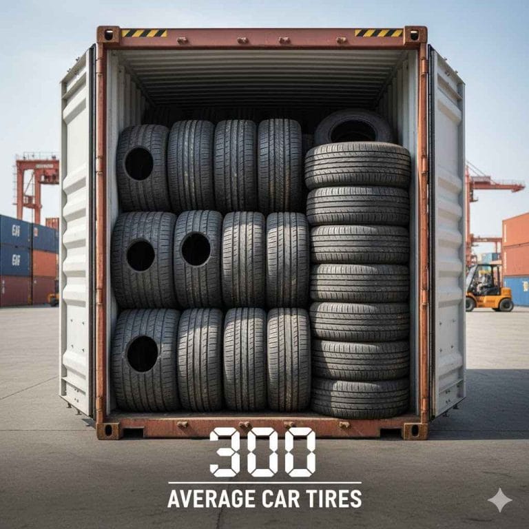How Many Car Tires Fit In A 20ft Container