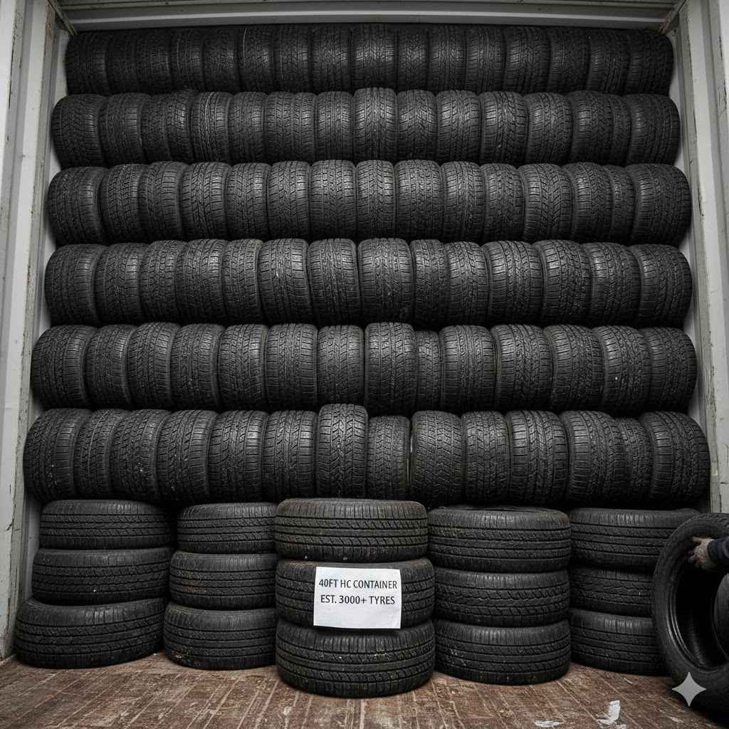 How Many Car Tyres Fit In A 40ft Container