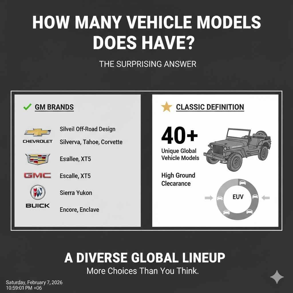 How Many Vehicle Models Does GM Have