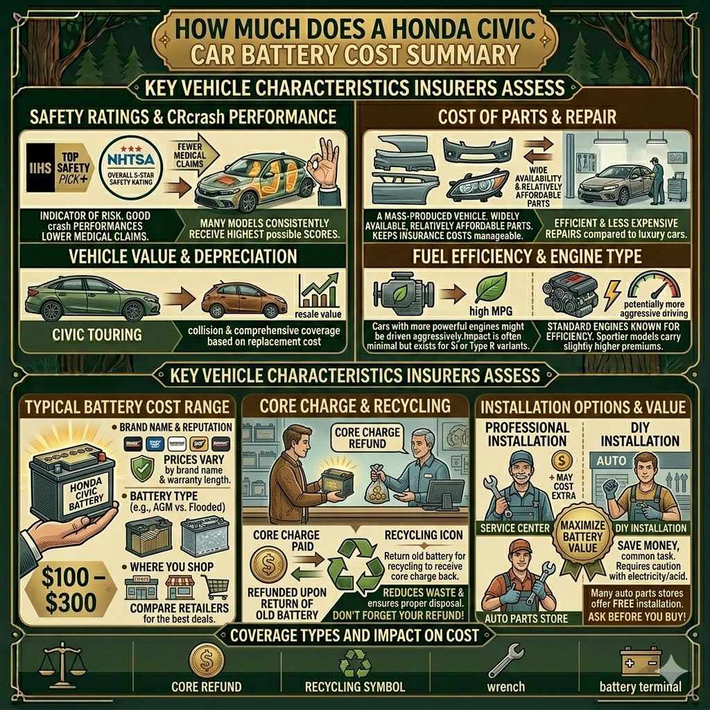 How Much Does a Honda Civic Car Battery Cost Summary