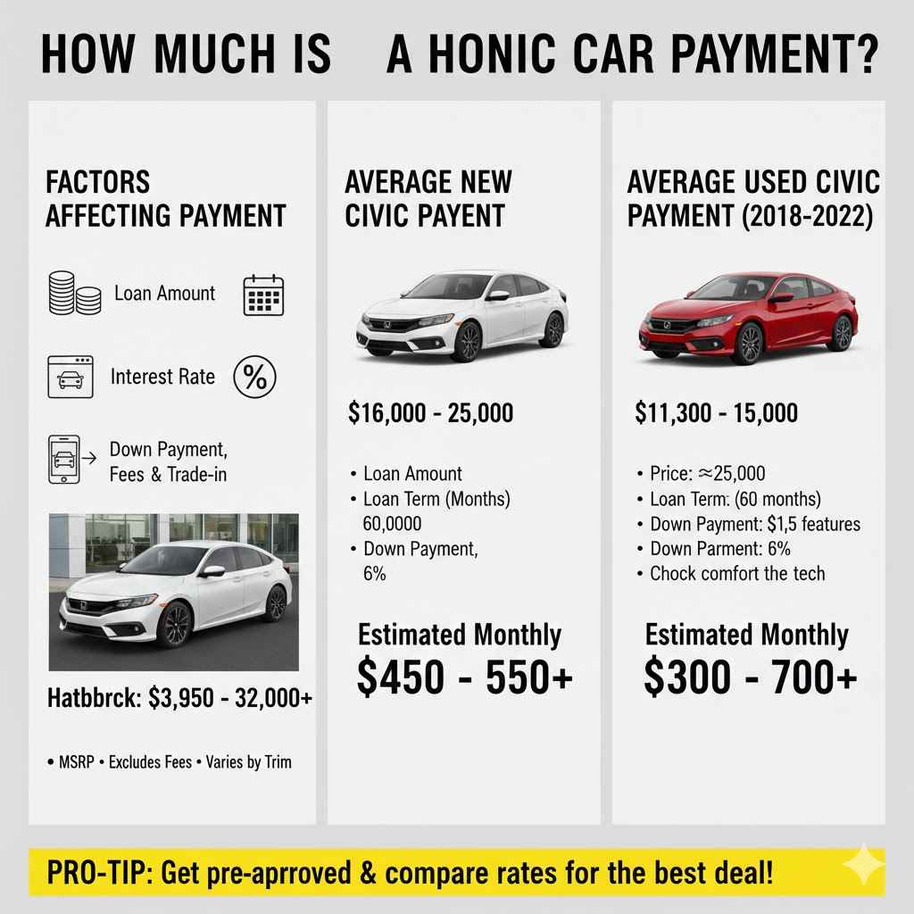 How Much Is A Honda Civic Car Payment