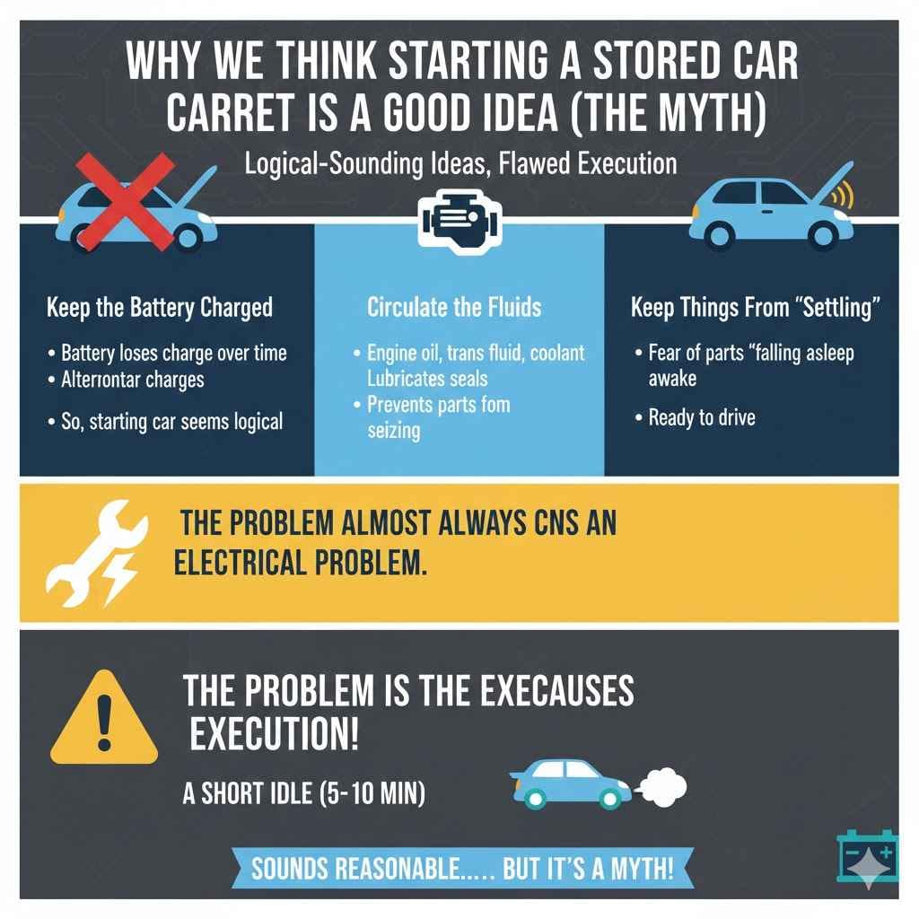Why We Think Starting a Stored Car Is a Good Idea (The Myth)