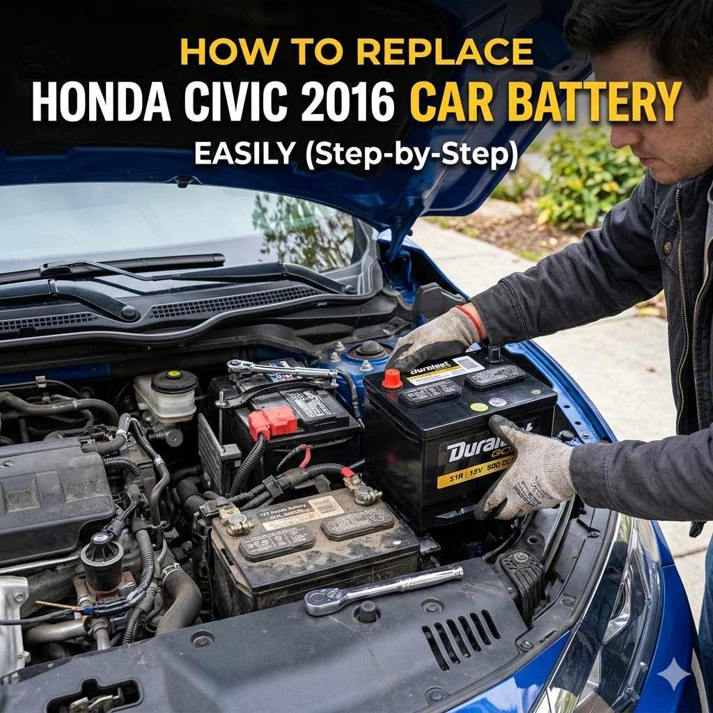 How to Replace Honda Civic 2016 Car Battery Easily