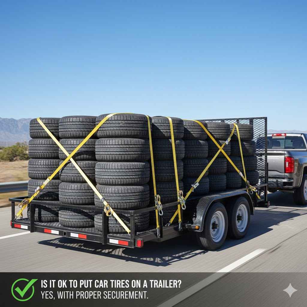 Is It Ok To Put Car Tires On A Trailer