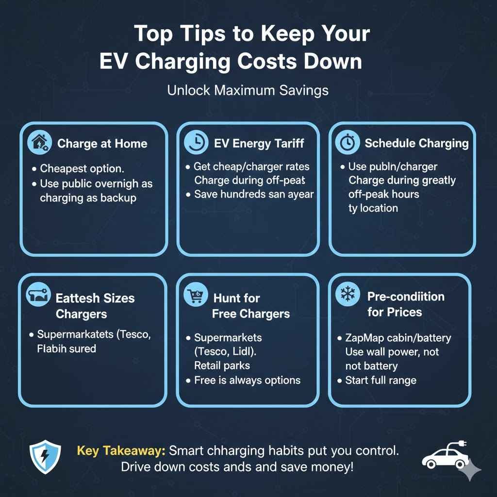 Top Tips to Keep Your EV Charging Costs Down