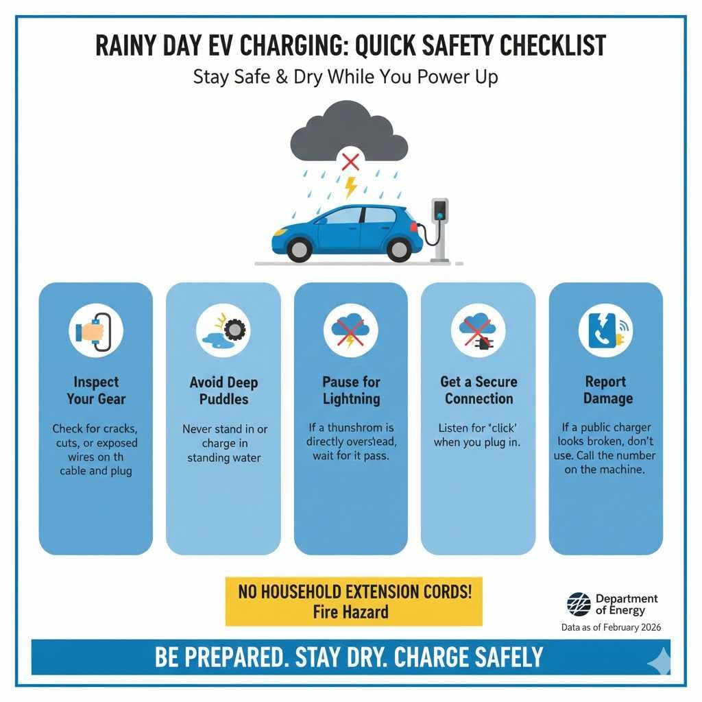 Quick Safety Checklist for Rainy Day Charging