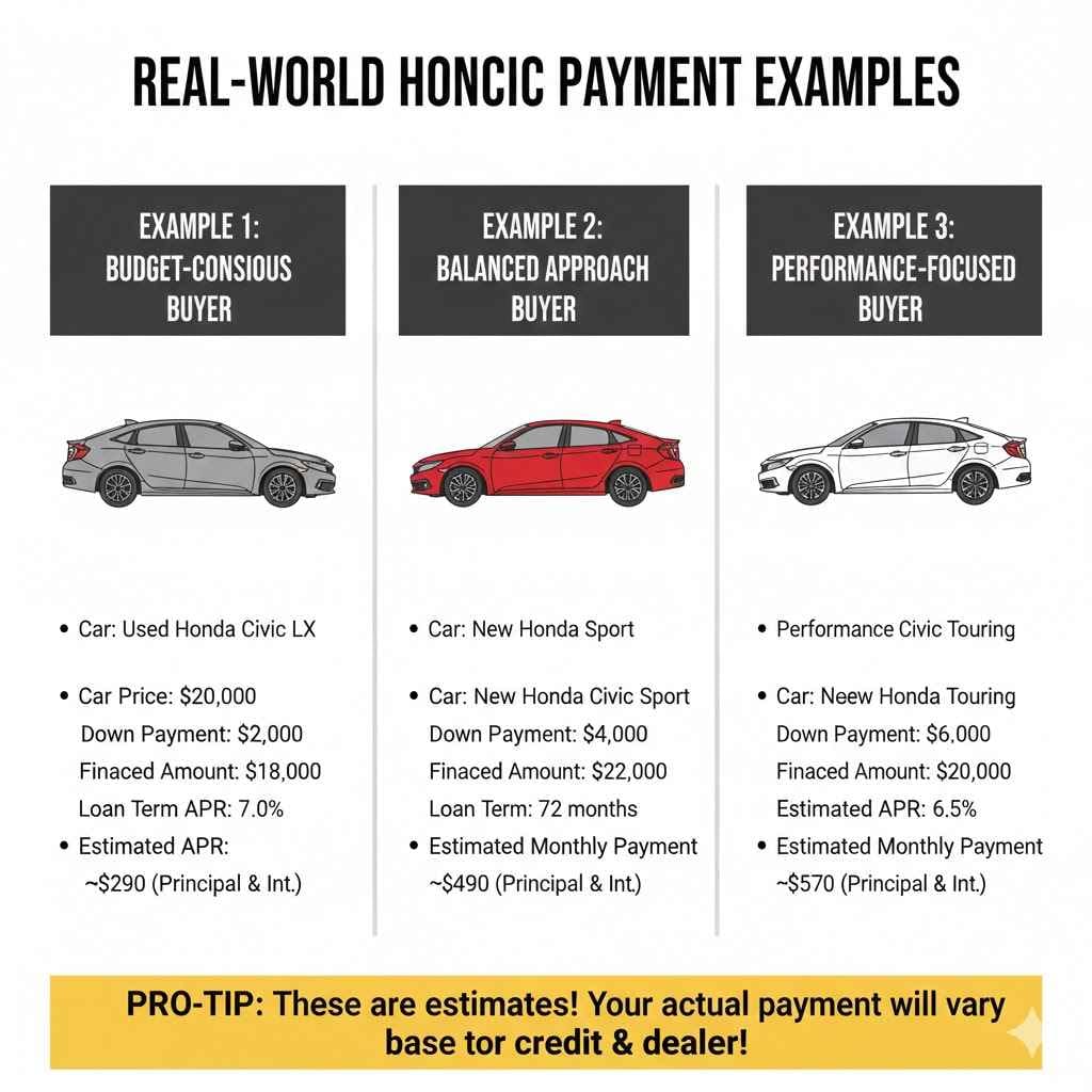 Real-World Honda Civic Payment Examples