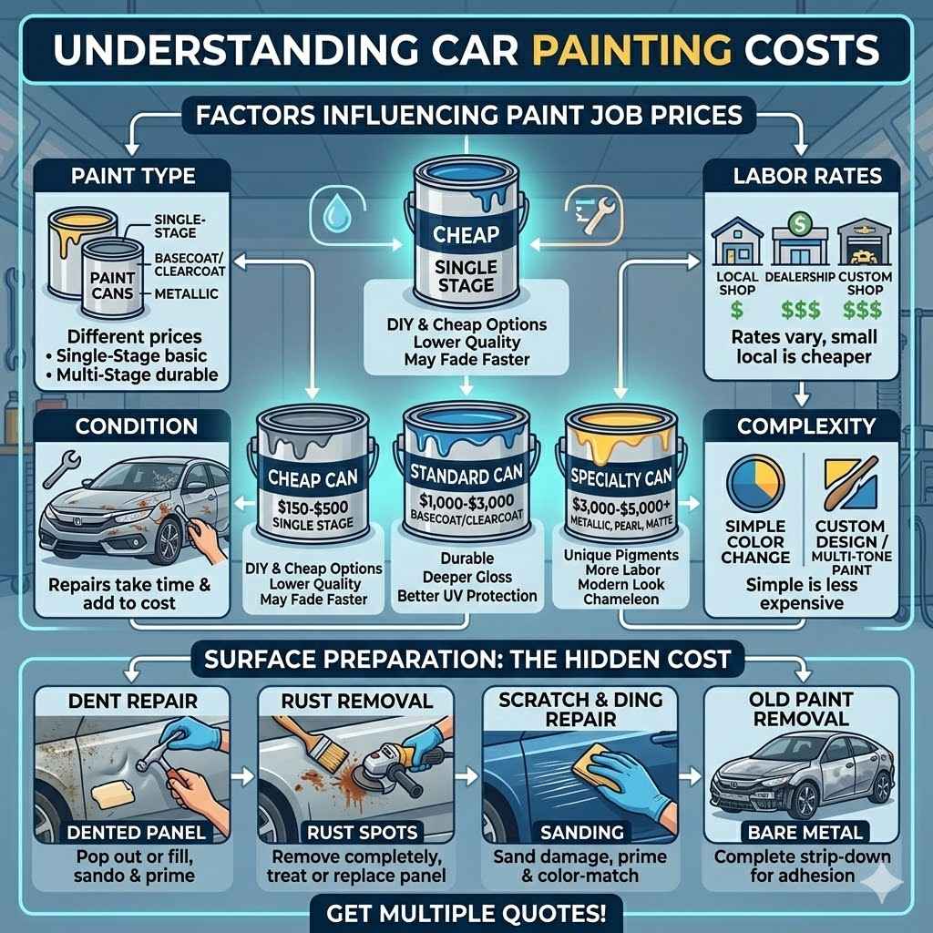 Understanding Car Painting Costs