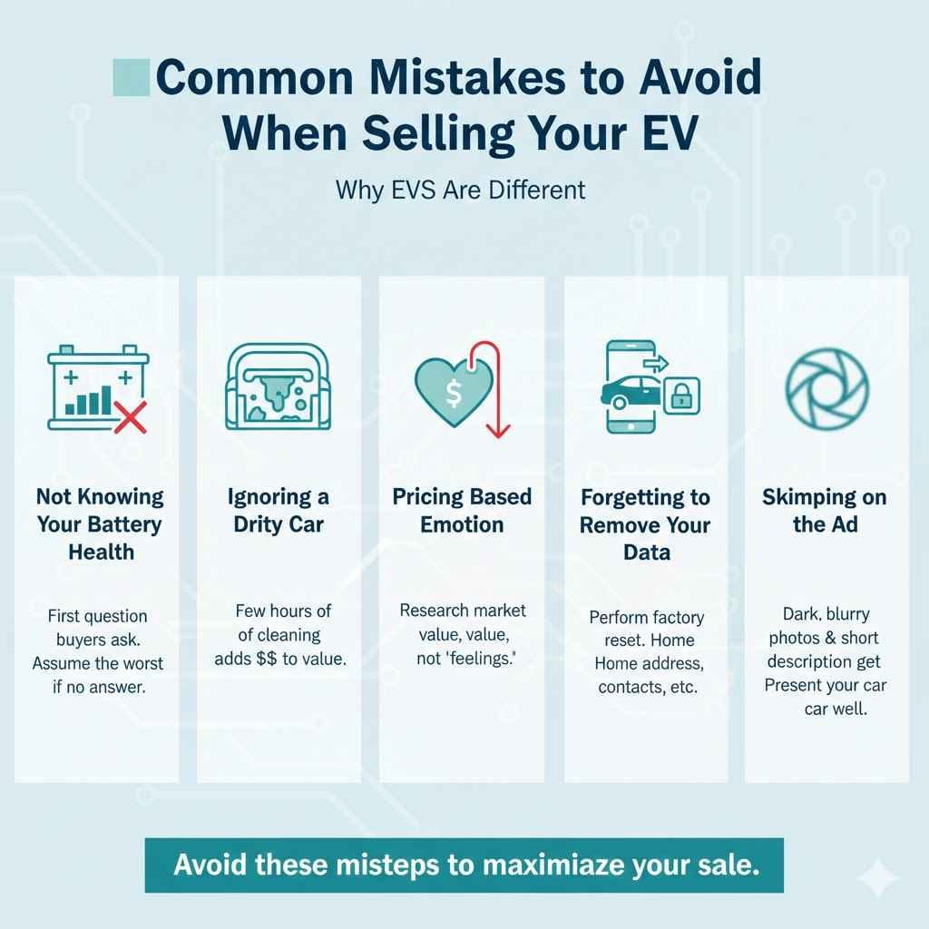 Common Mistakes to Avoid When Selling Your EV