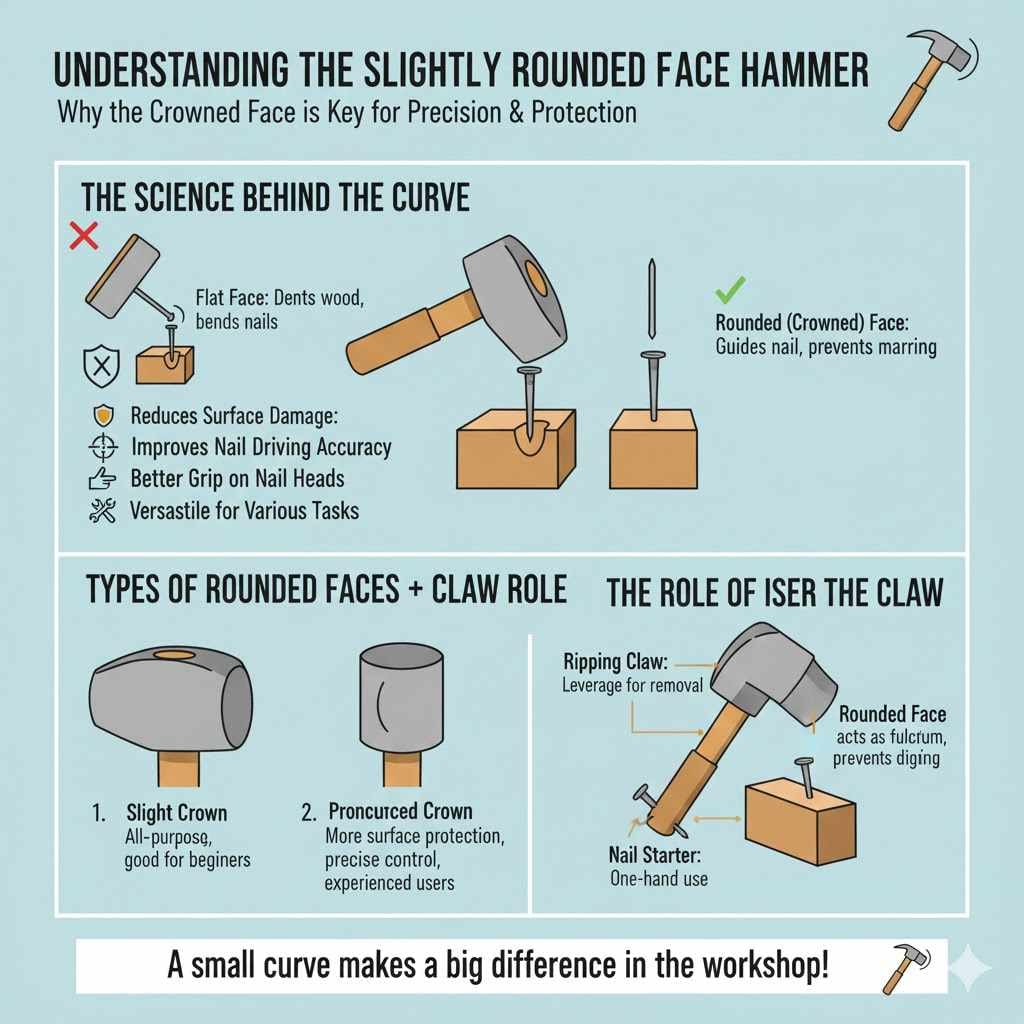 Understanding the Slightly Rounded Face Hammer