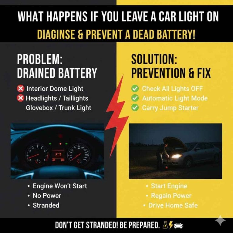 What Happens If You Leave a Car Light On