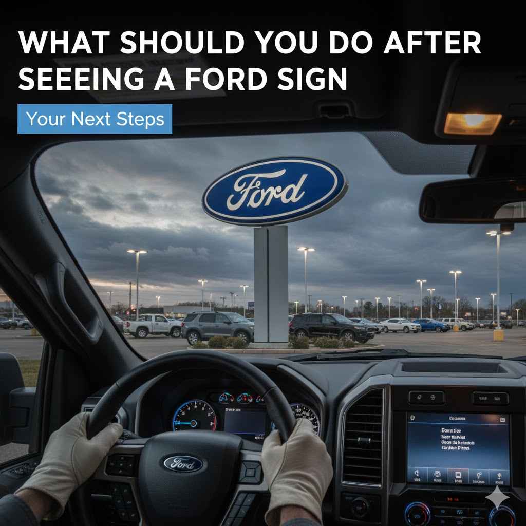 What Should You Do After Seeing a Ford Sign