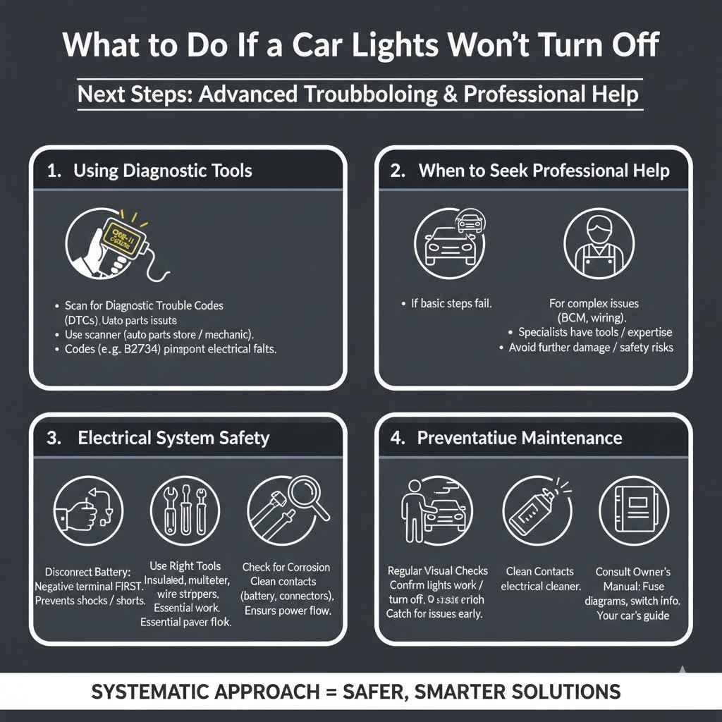 What to Do If Your Car Lights Won’t Turn Off Next Steps