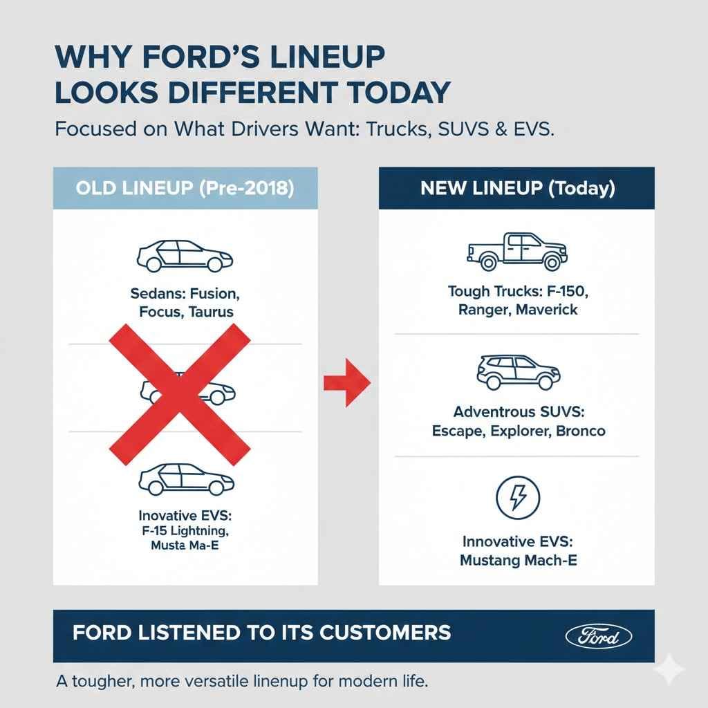 Why Ford's Lineup Looks Different Today