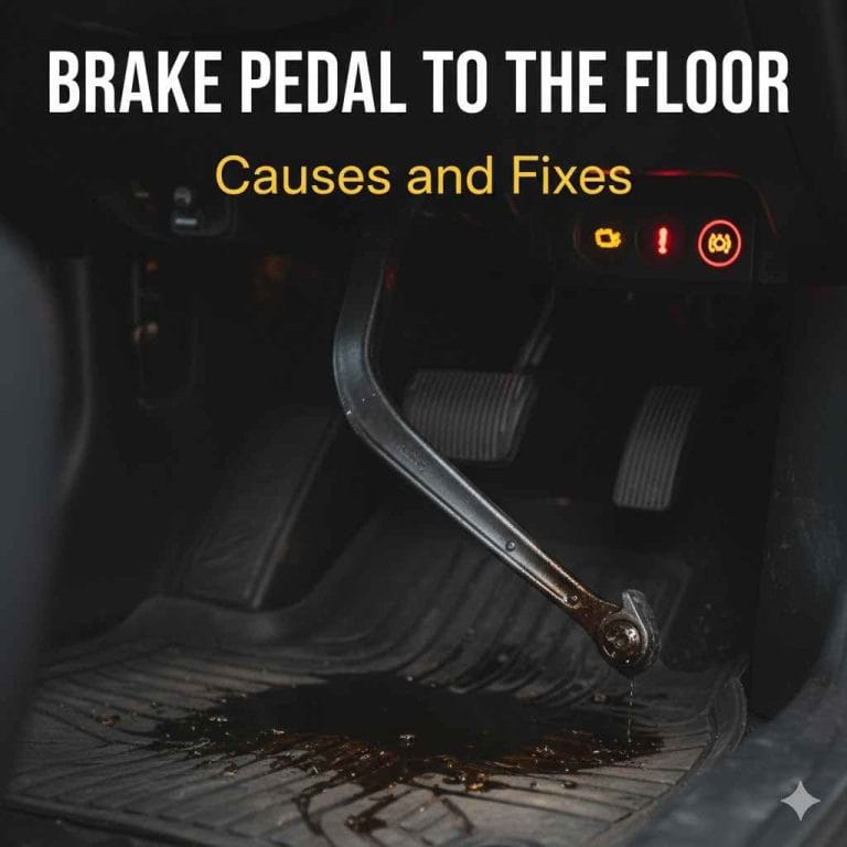 Brake Pedal Can Be Pushed to the Floor
