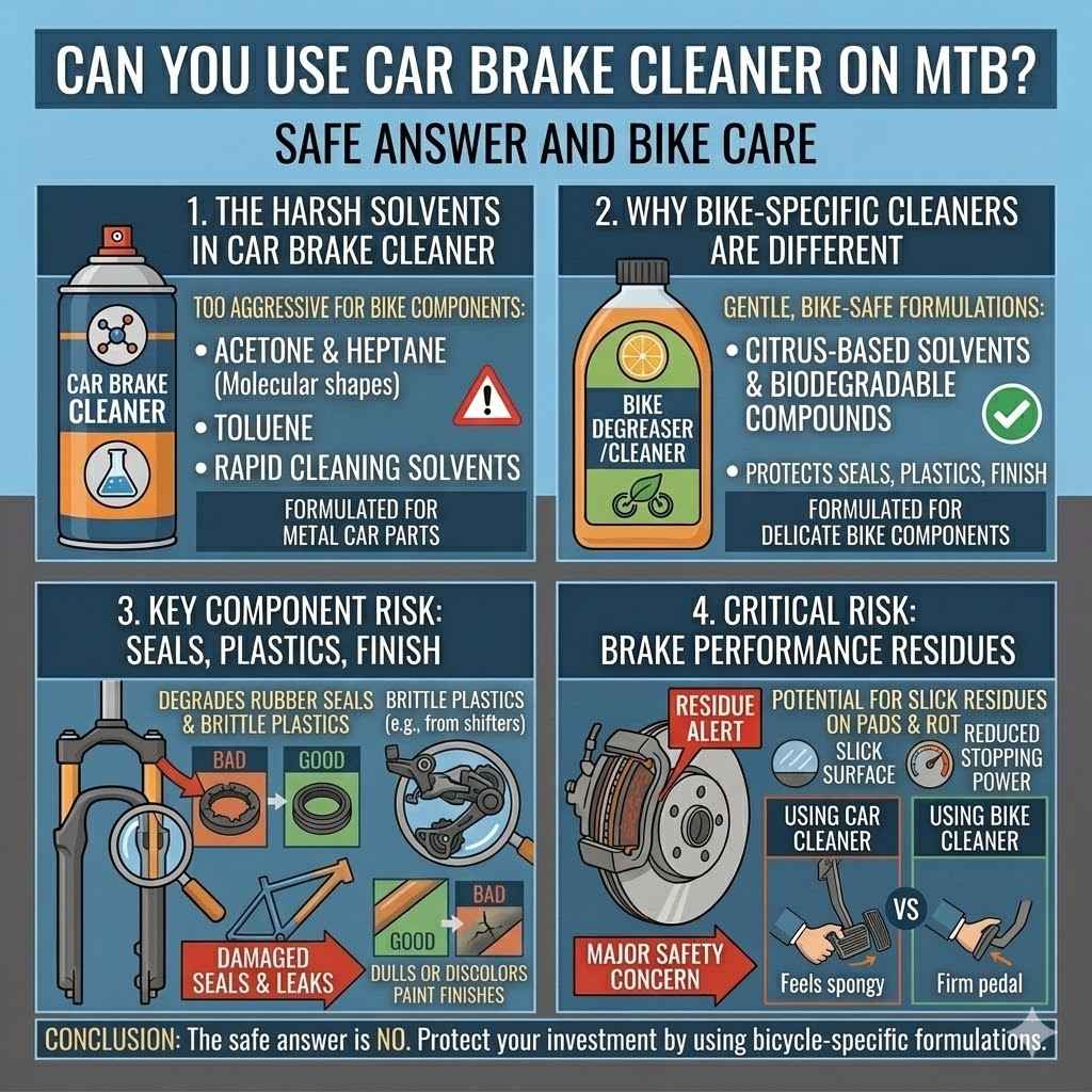 Can You Use Car Brake Cleaner on MTB