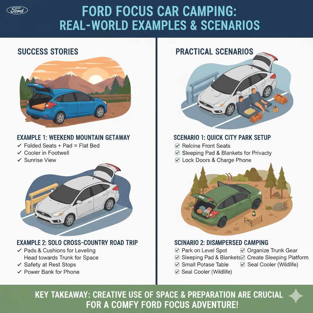 Car Camping Ford Focus Examples and Scenarios