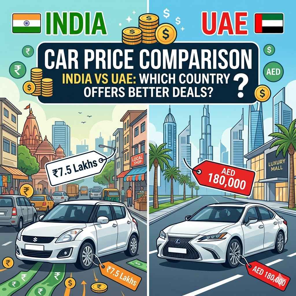 Car Price Comparison India Vs UAE