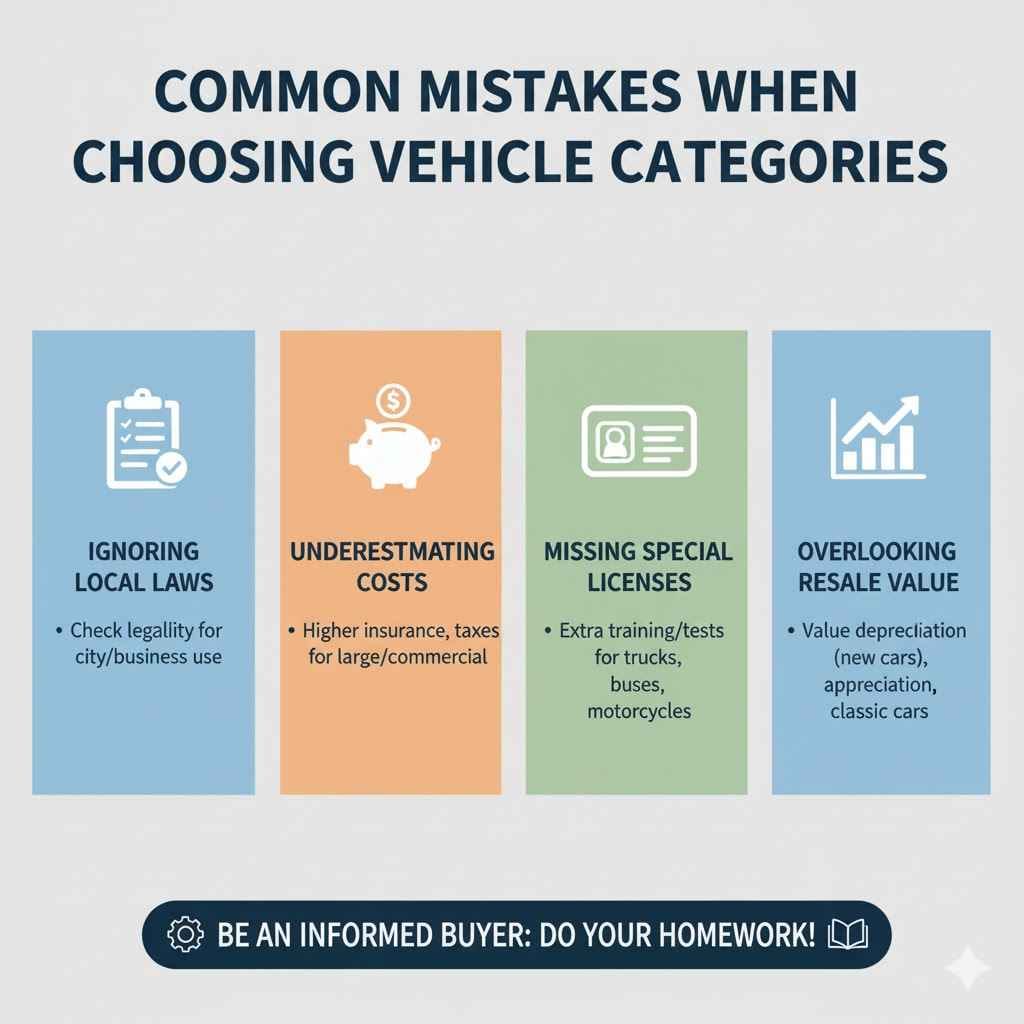Common Mistakes When Choosing Vehicle Categories