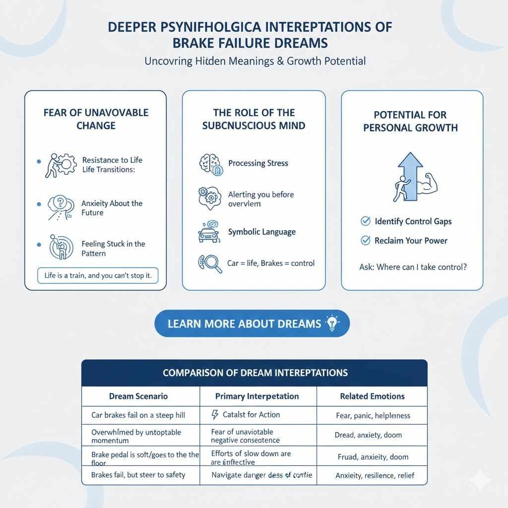 Deeper Psychological Interpretations Of Brake Failure Dreams