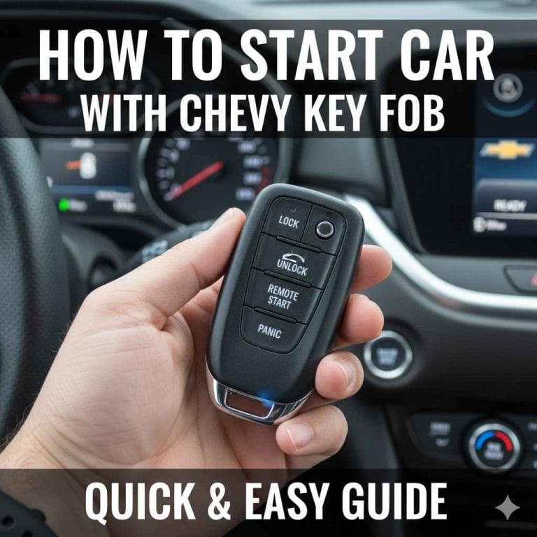 How to Start Car With Chevy Key Fob