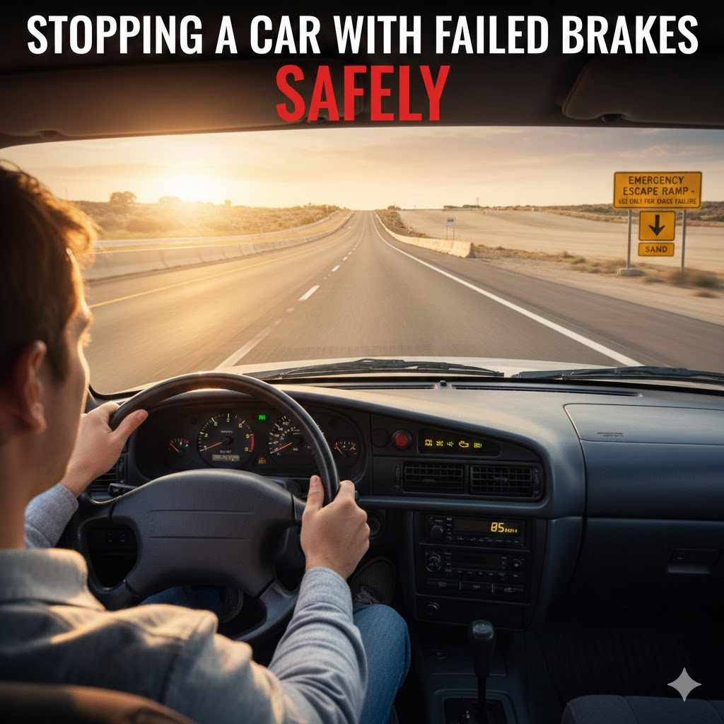 How to Stop a Car with Failed Brakes Safely