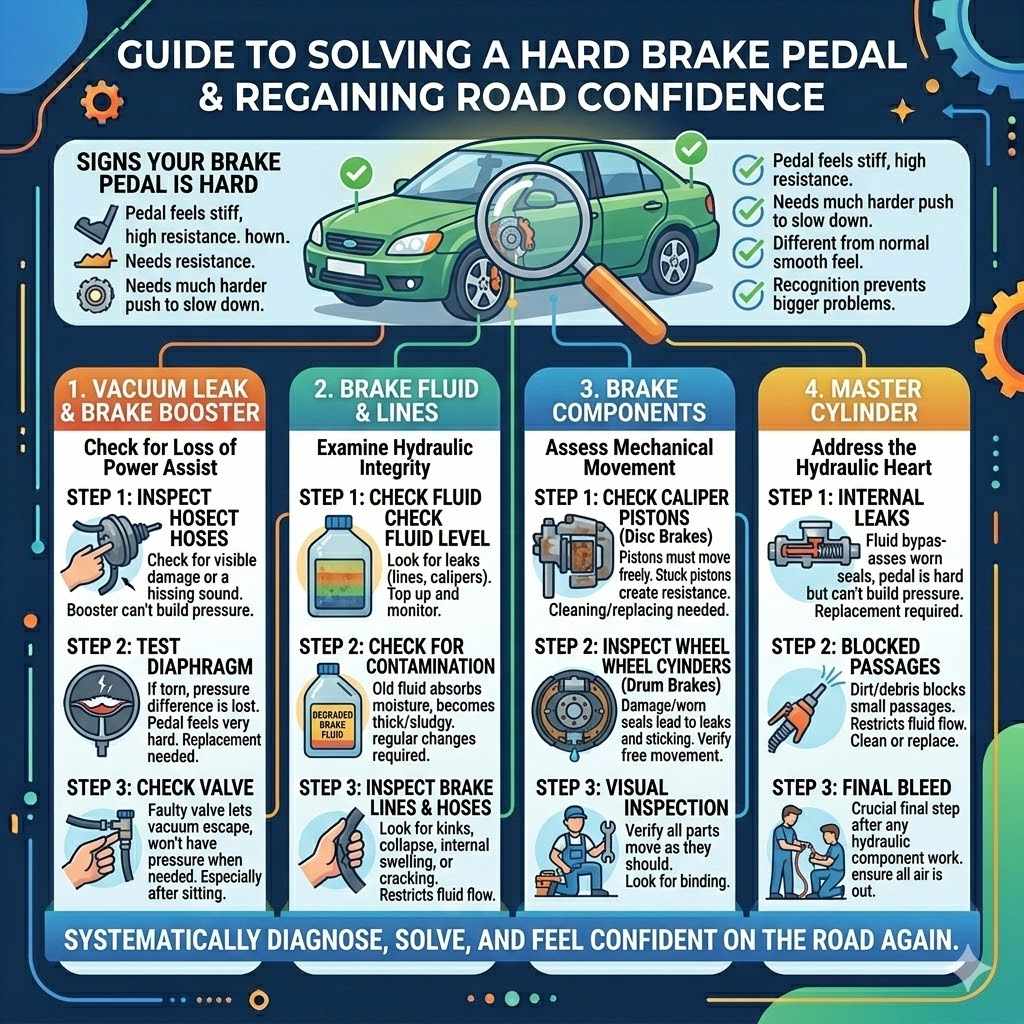 Signs Your Brake Pedal Is Hard