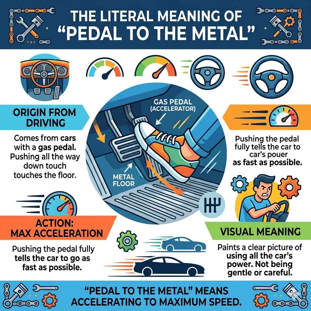 The Literal Meaning Of “pedal To The Metal”